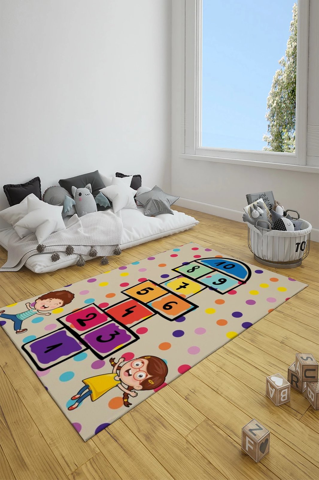 Qilim për fëmijë, shumëngjyrësh, 80x200cm, Conceptum Hypnose, CT-3123