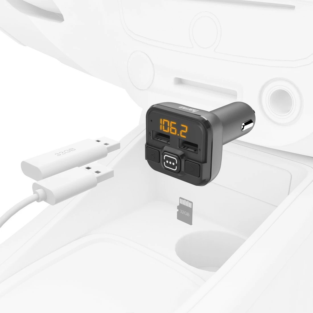 FM Transmiter Hama me Bluetooth®, 14164