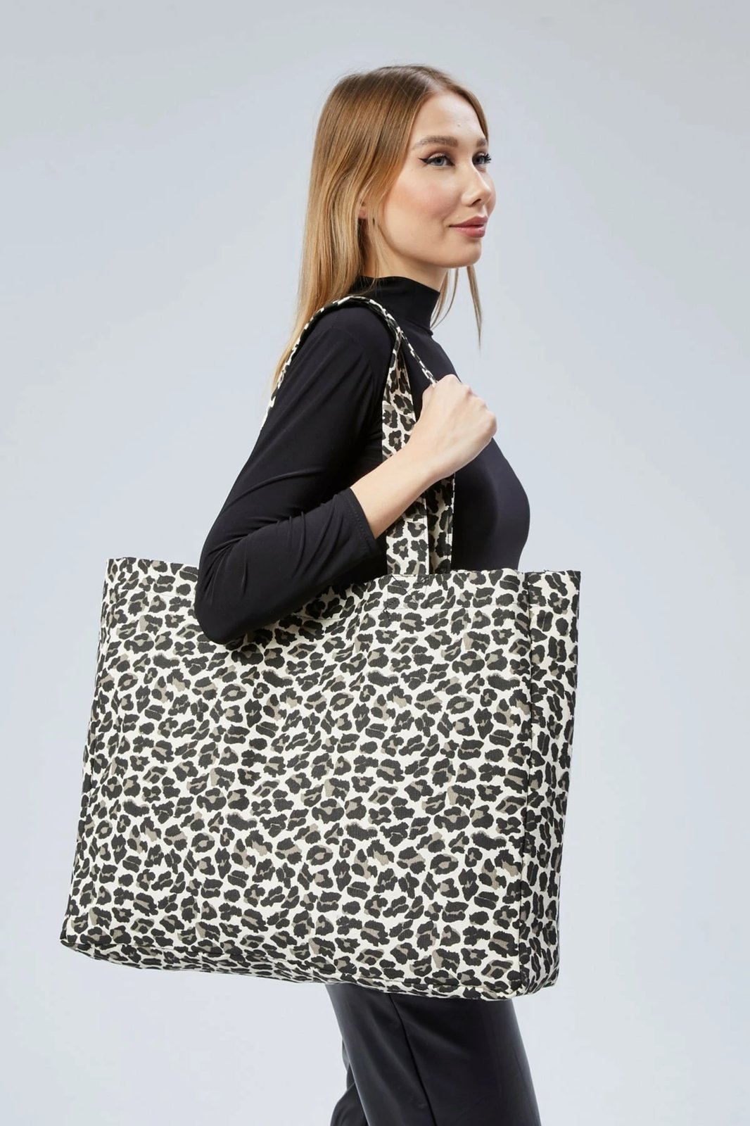 Tote bag Zoozie Bags, krem-leopard, 2268