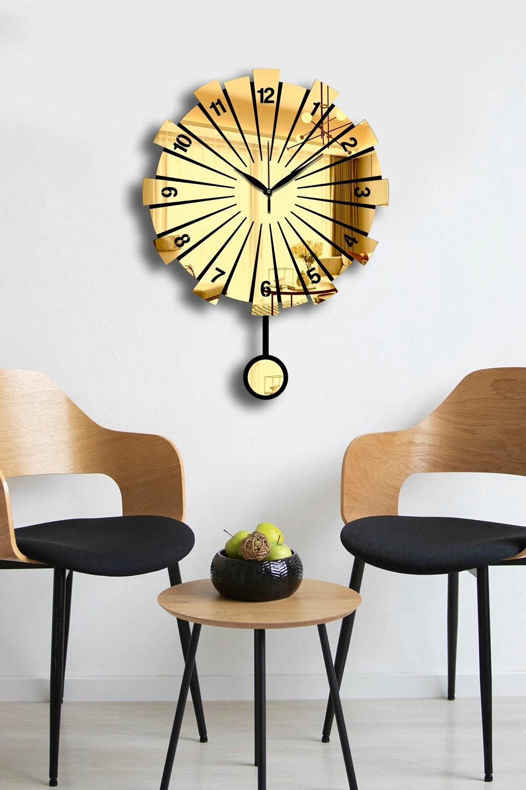 Orë muri dekorative Wallity, ngjyrë ari, Vlnt111Al