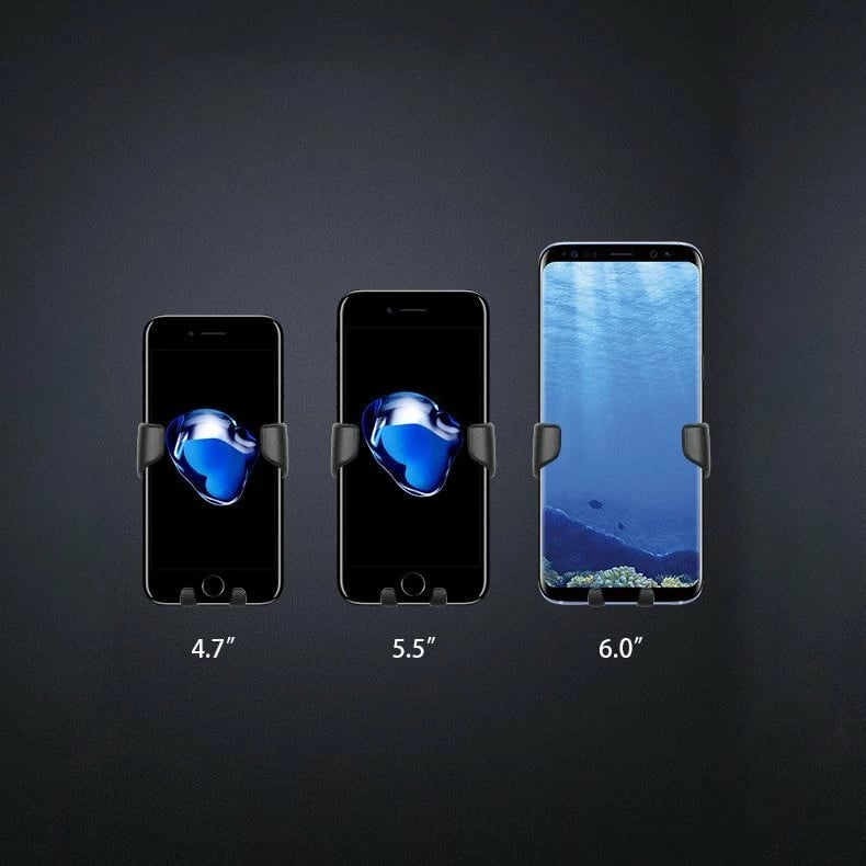 Mbajtës telefoni për veturë Hurtel H01, për grilë ventilimi, i zi