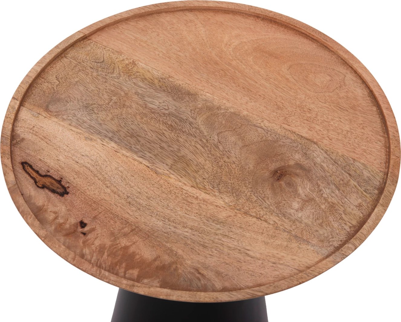 Tavolina kafeje 2 copë RIFF FH9997, dru mango, baza hekuri, Φ60 & Φ40 cm.