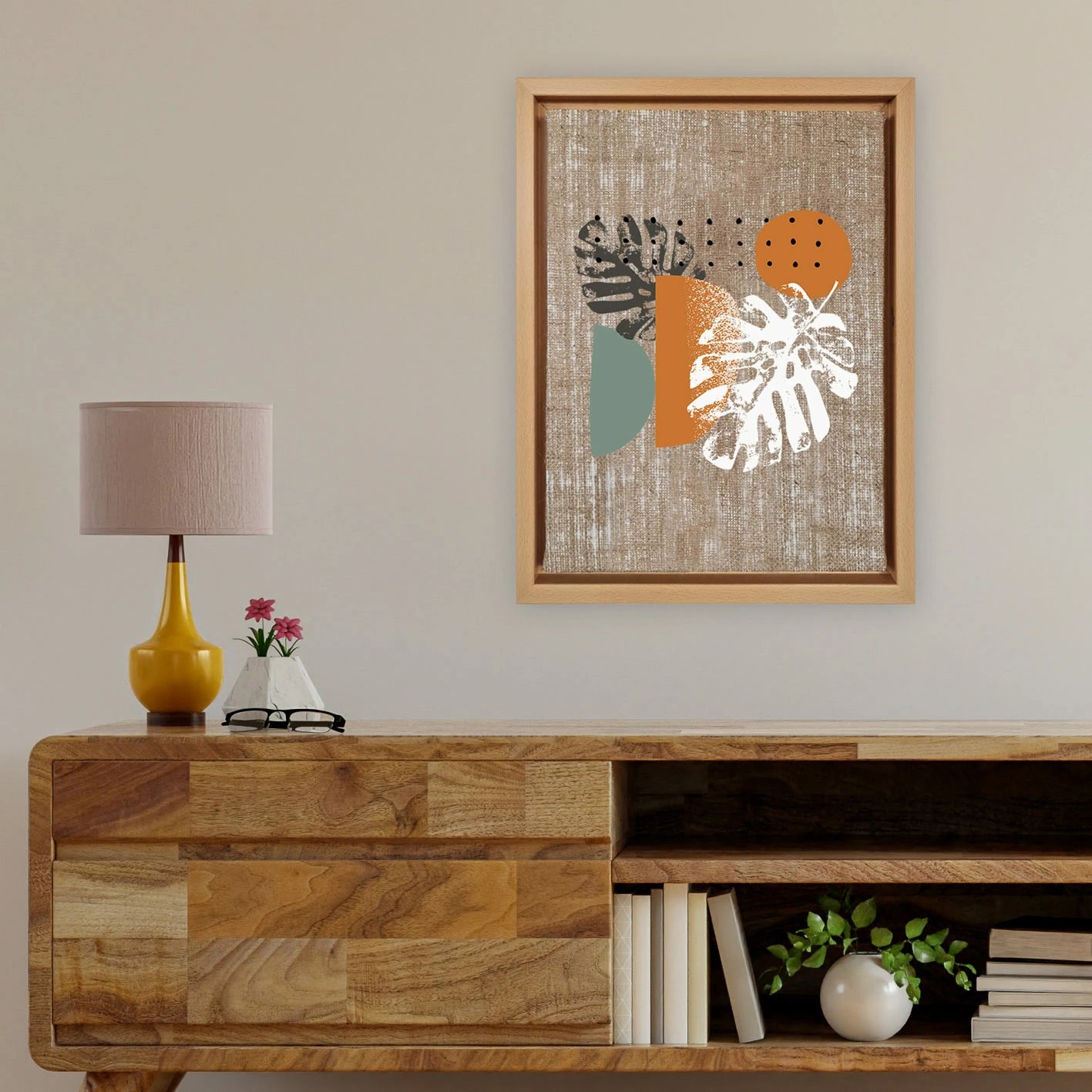 Pikturë dekorative në kanavacë, shumëngjyrëshe, Wallity, LNJ51810053703, 36x46cm