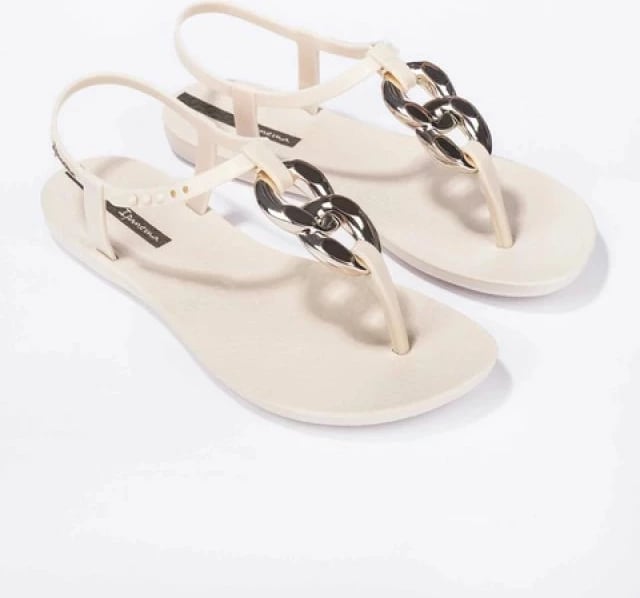 Sandale flip-flop për femra Ipanema, bezhë