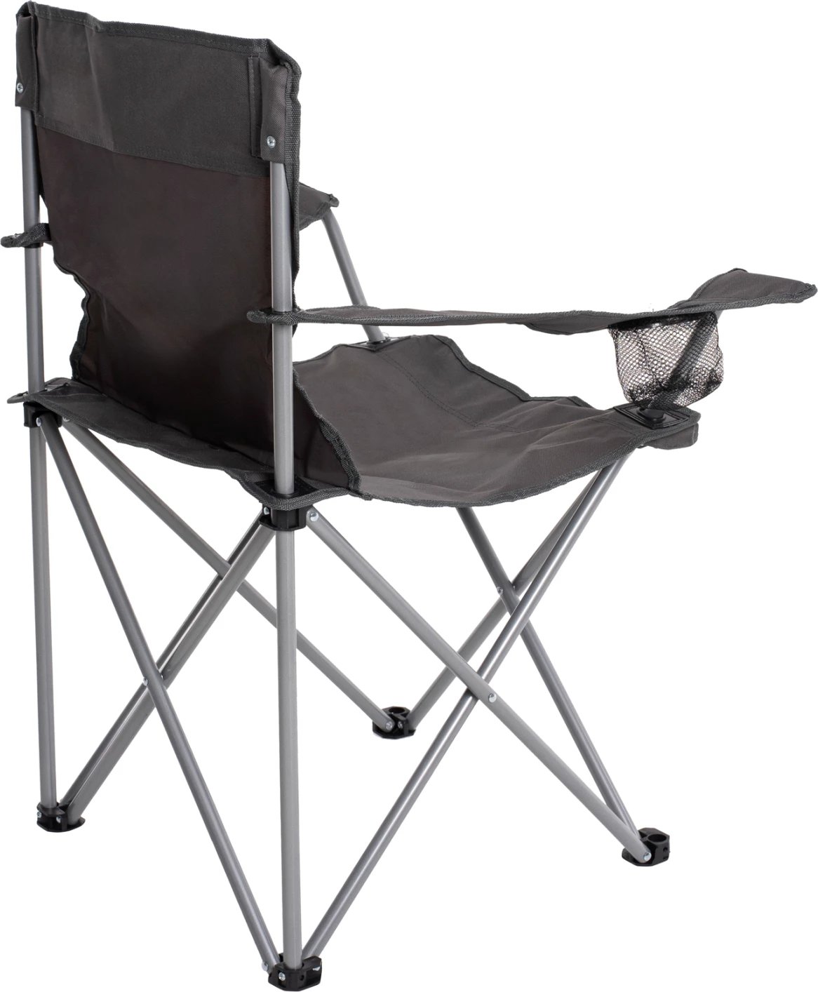 Karrige palosëse për plazh/kamping me mbajtëse gotash, ngjyrë gri, FH5096.01, 77x48x81 cm