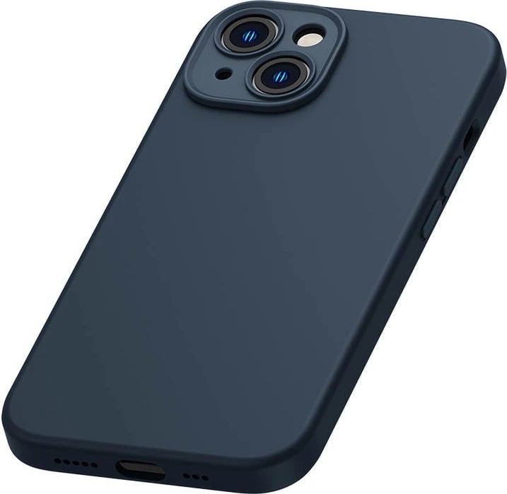 Mbështjellës magnetik Baseus Liquid Silica me xham të temperuar për iPhone 14 Plus, kaltër Mbështjellës magnetik Baseus Liquid Silica me xham të temperuar për iPhone 14 Plus, kaltër