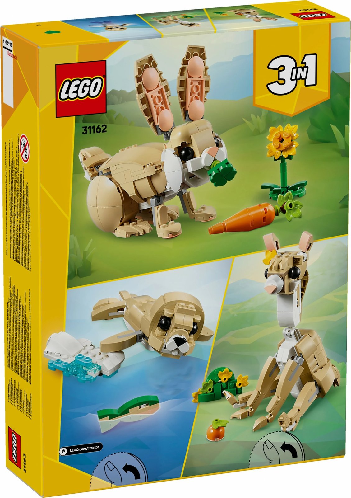 Set ndërtimi LEGO Creator Häschen 31162, shumëngjyrësh Set ndërtimi LEGO Creator Häschen 31162, shumëngjyrësh