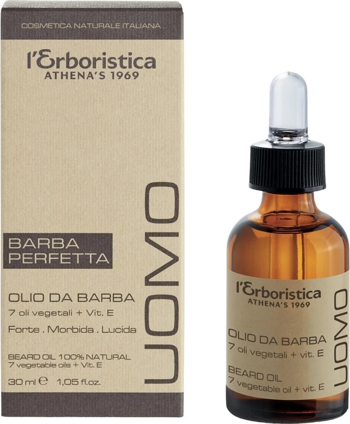 Vaj për mjekër L'Erboristica Uomo Classic për burra 30ml