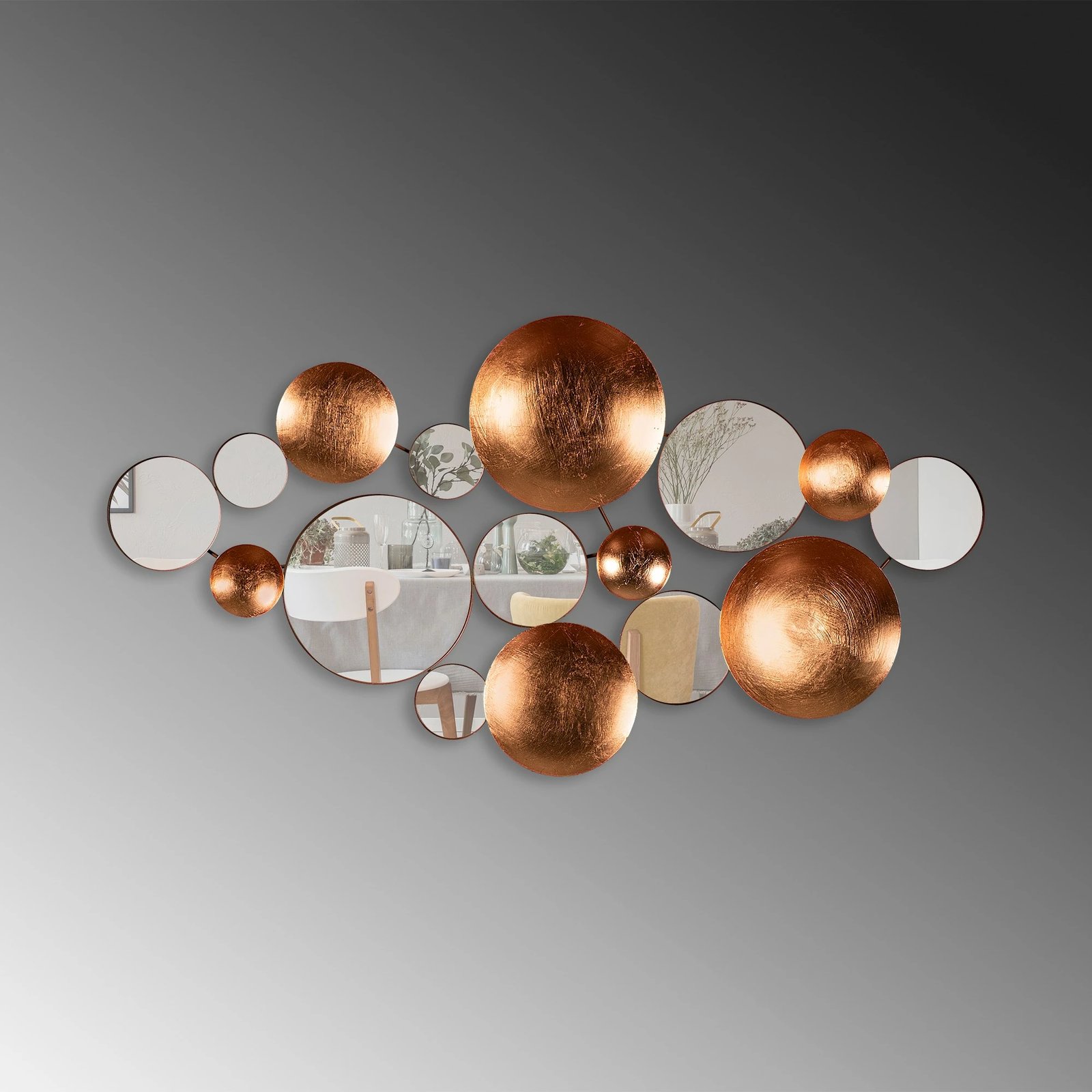 Aksesor dekorativ metalik për mur Wallity, Infinity - 2