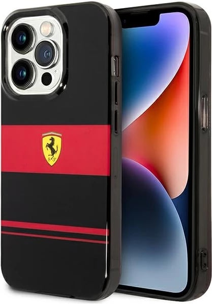 Mbështjellës Ferrari Combi MagSafe për iPhone 14 Pro Max 6.7", i zi