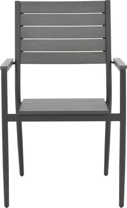 Karrige për kopsht Uplift alumini anthracite- dru i përpunuar gri 60x56.3x89cm