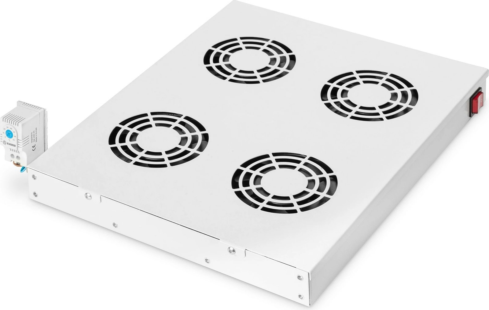 Njësi ventilimi Digitus për kasë rrjeti 19", 4 ventilatorë, gri