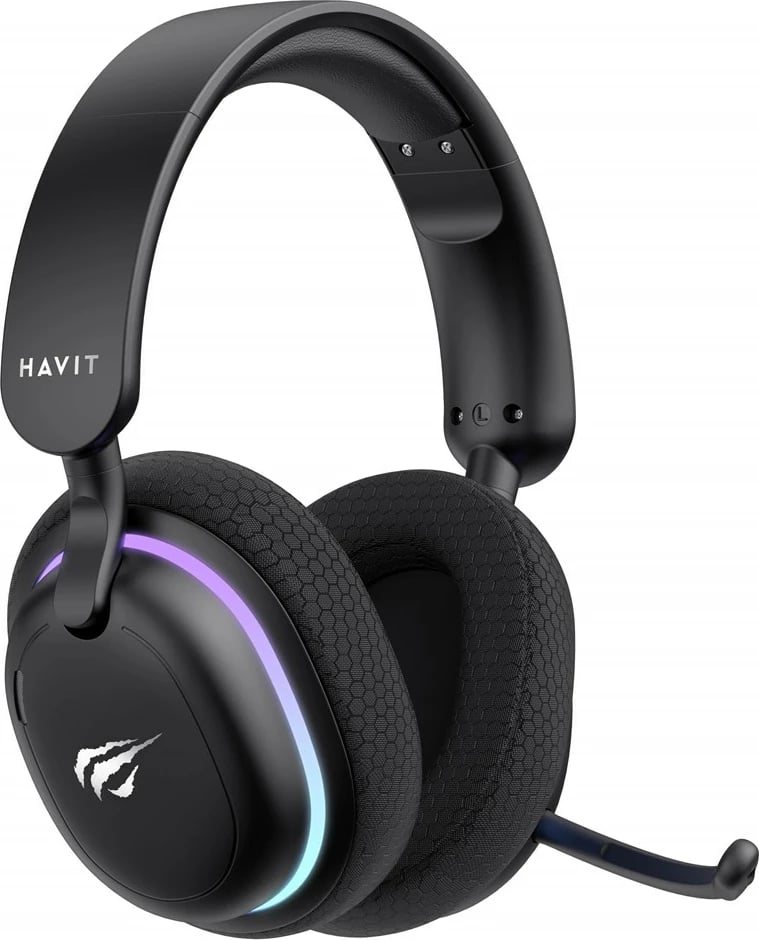 Kufje gaming HAVIT Fuxi-H7, me mikrofon, Wireless & Wired, e zezë