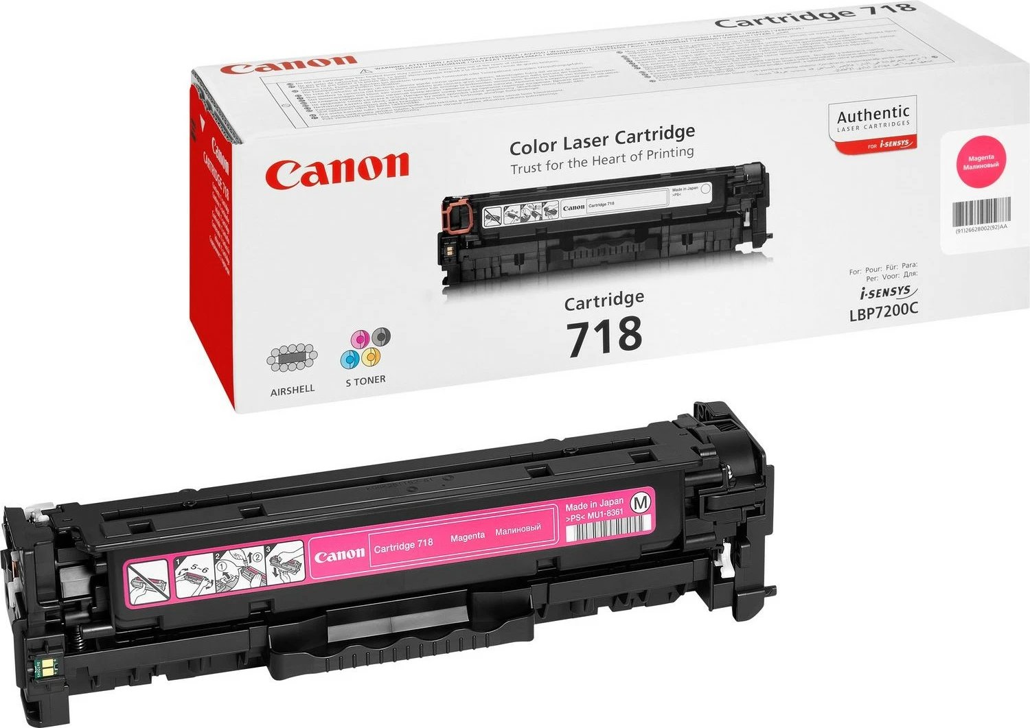 Toner Canon 718M magenta për i-SENSYS MF729Cx, 2900 faqe