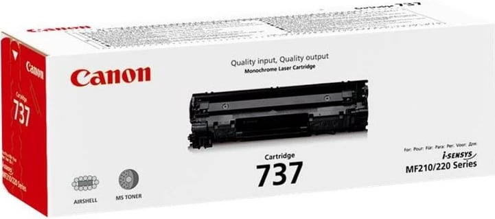 Toner Canon 737 9435B002 ~2400 faqe ISO, për i-SENSYS MF210/220 Series, i zi