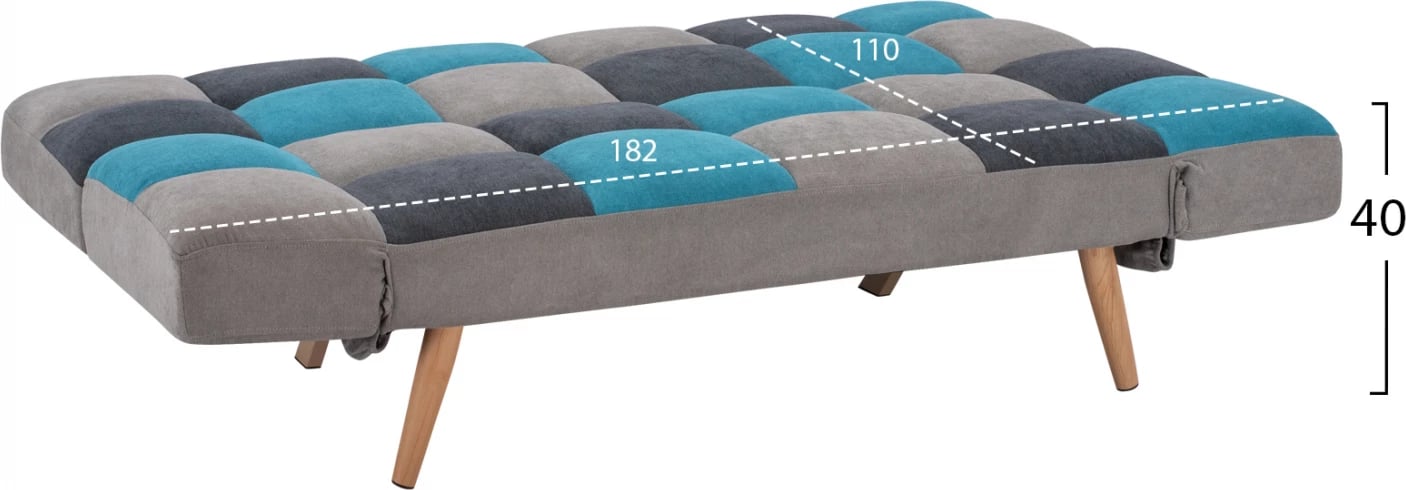 Sofa krevat shumëngjyrësh 3 vendesh FH3167.11 182x80x88cm