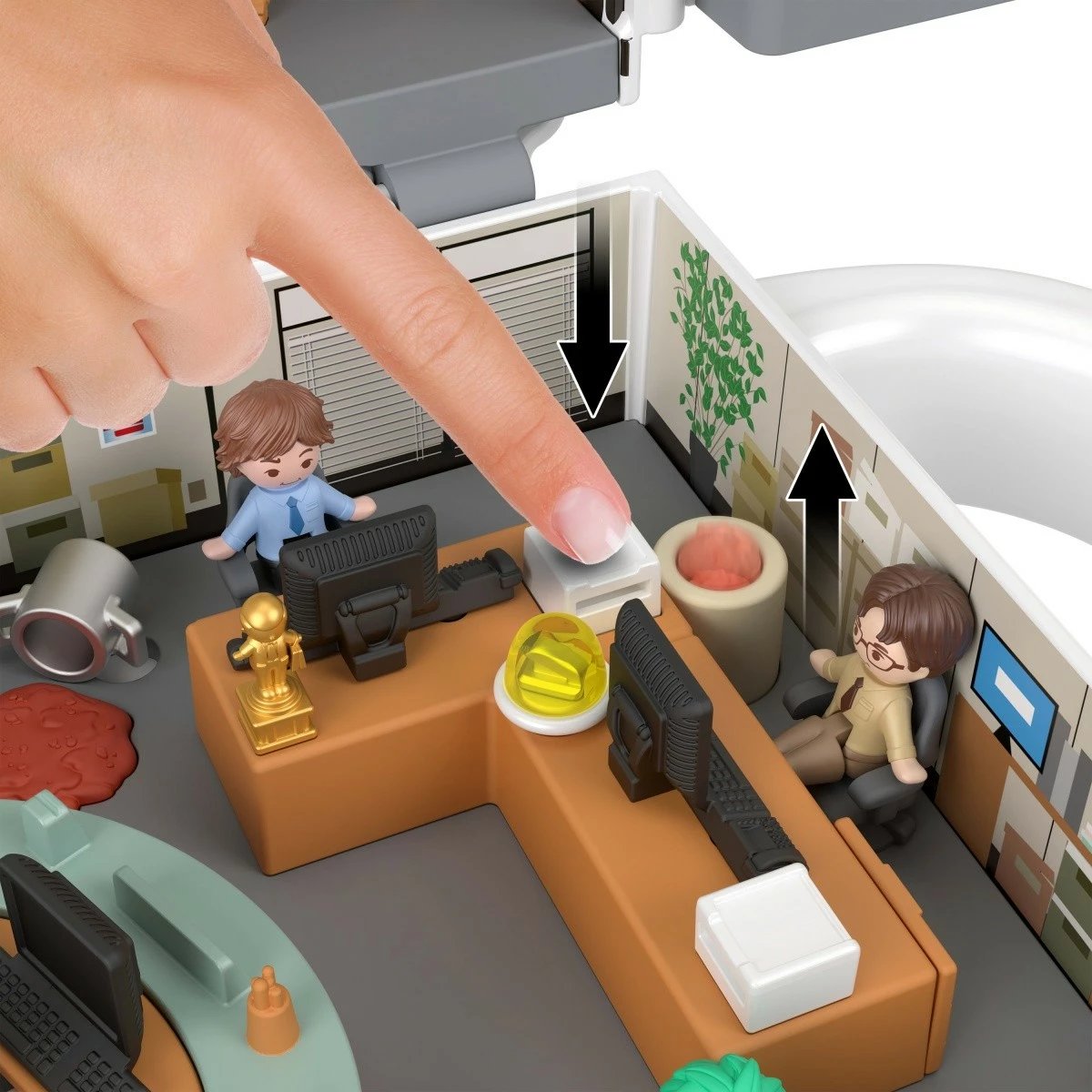 Set lodrash Polly Pocket Collector The Office, Mattel JCC19, 6 figurina, 9 aksesorë