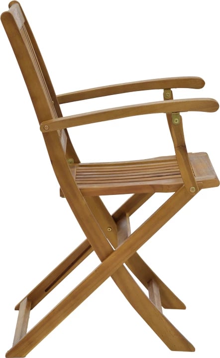 Set tavoline me karrige për terasë, dru akacie, Joter-Carpuva, 3 pjesë, D70x74cm