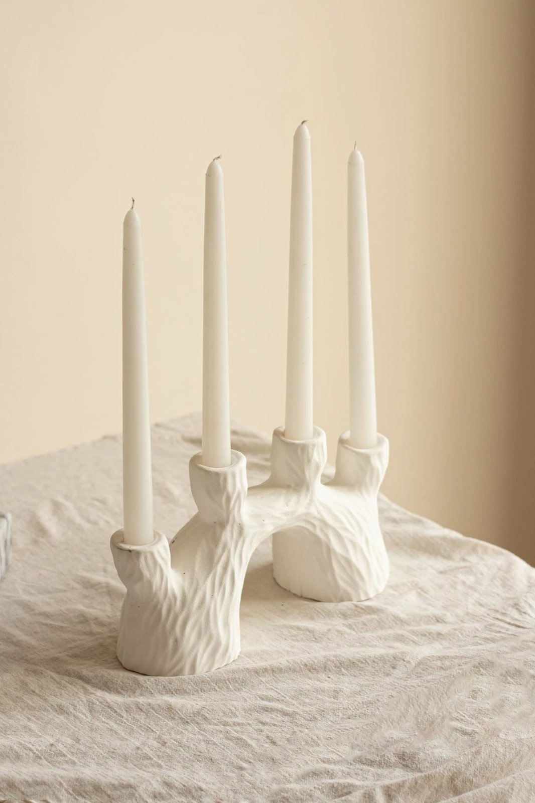 Set qiri mbajtës prej betoni, 5 copë, ngjyrë e bardhë, Evila Originals