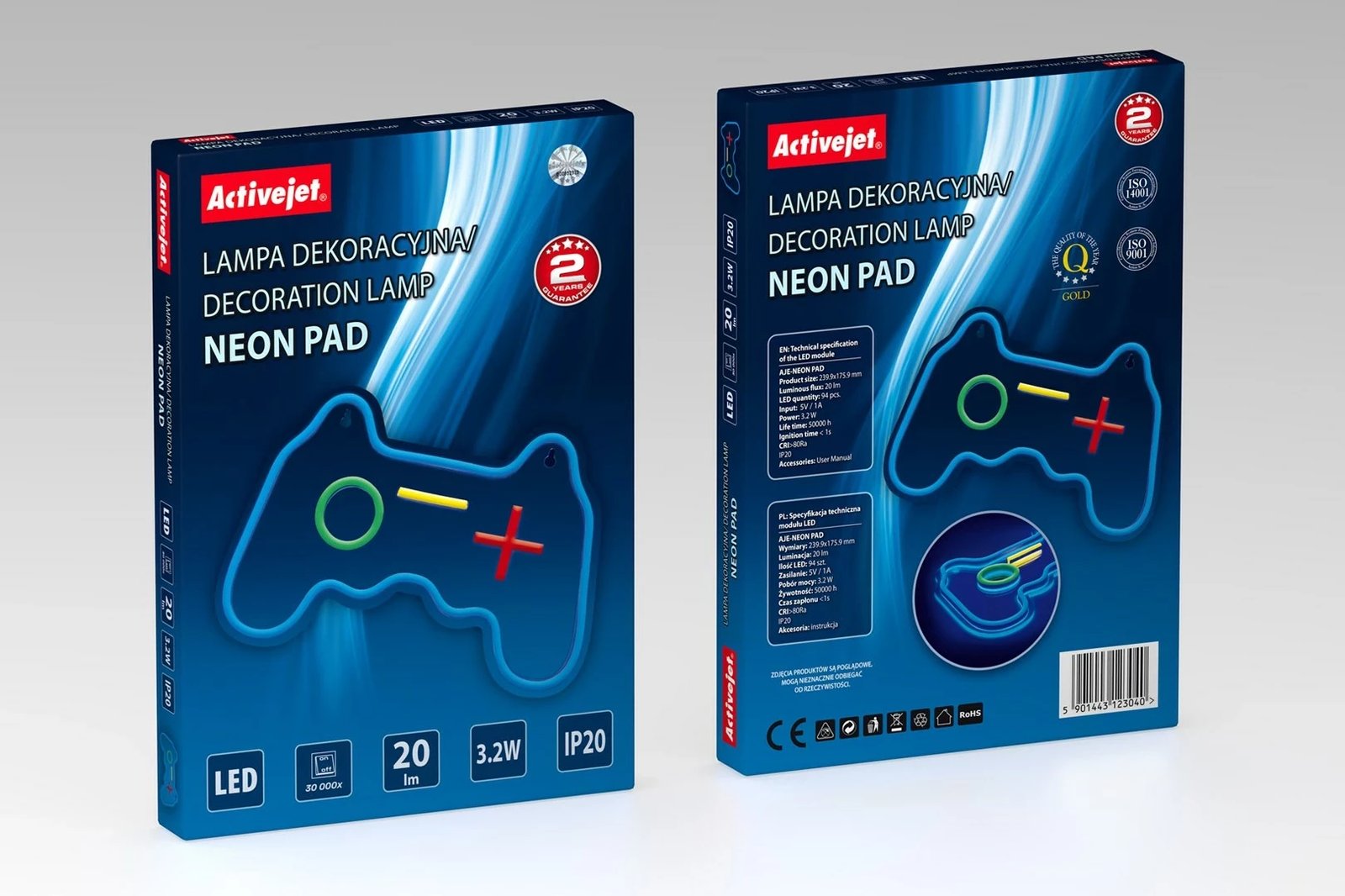 Dritë LED Activejet AJE-NEON PAD, Multikolor