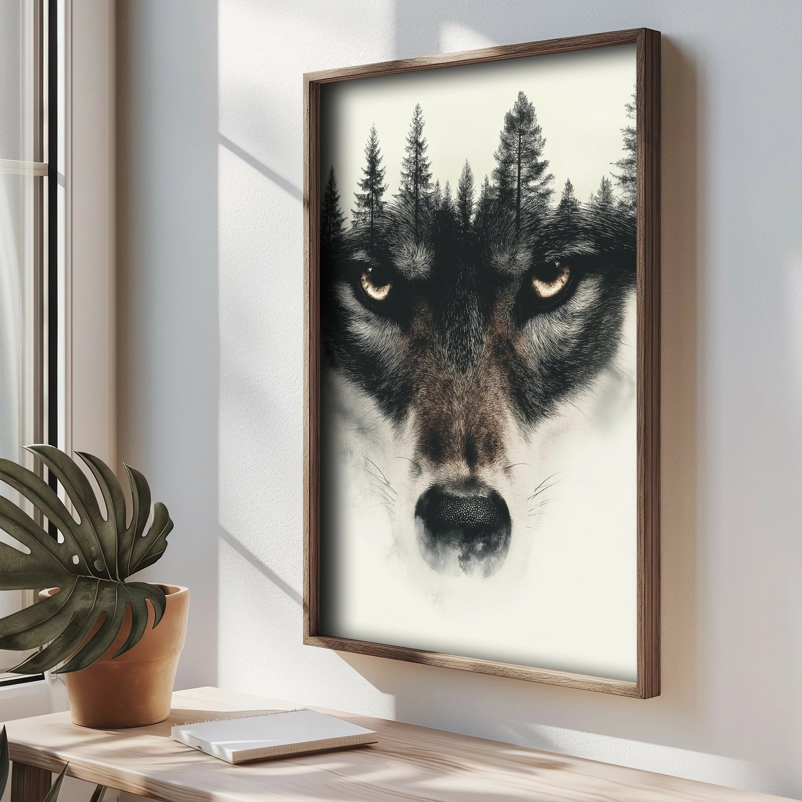 Pikturë dekorative me kornizë MDF, shumëngjyrëshe, Wallity TUN040-L