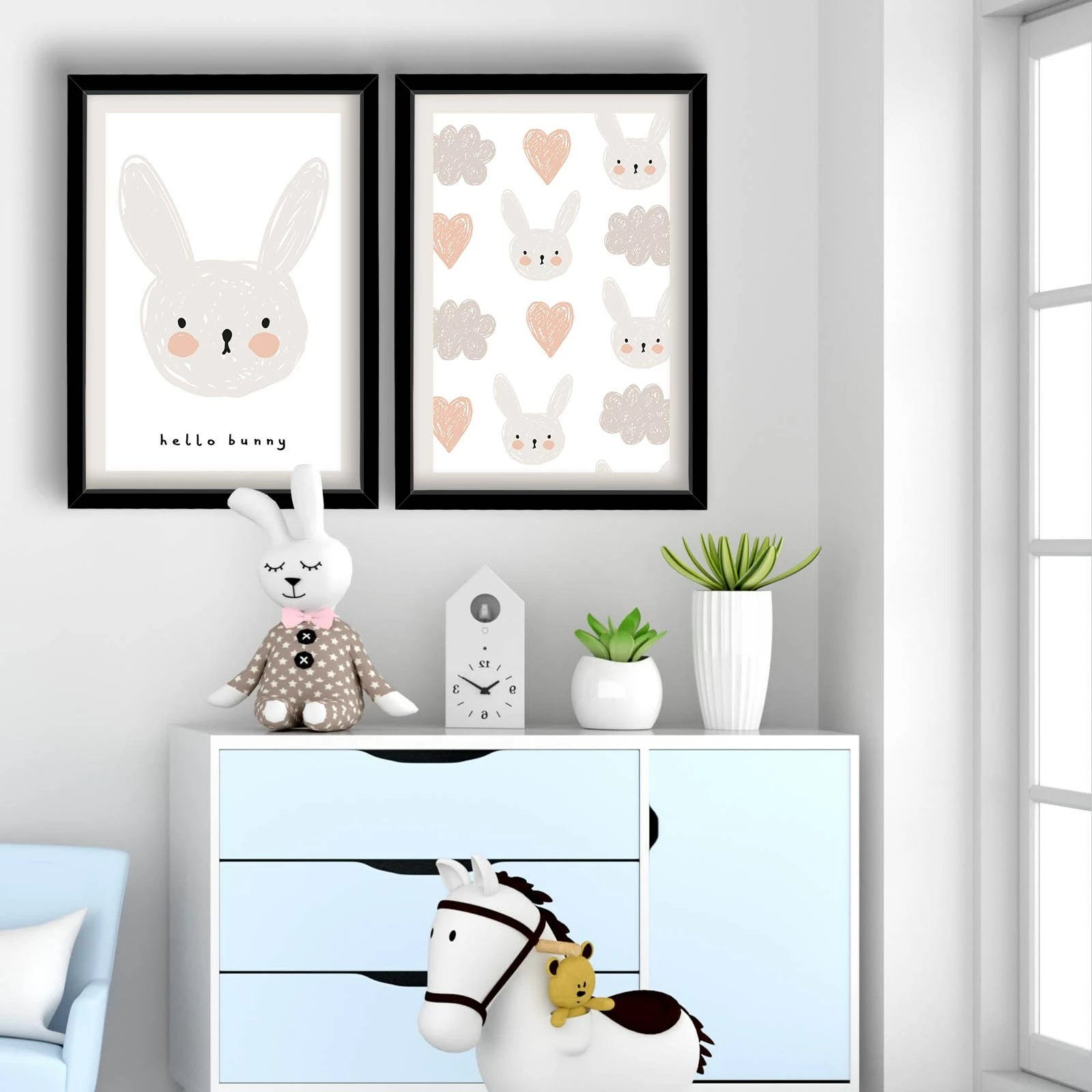 Pikturë dekorative me kornizë MDF (2 copë), Wallity, 2P3853SCT-003