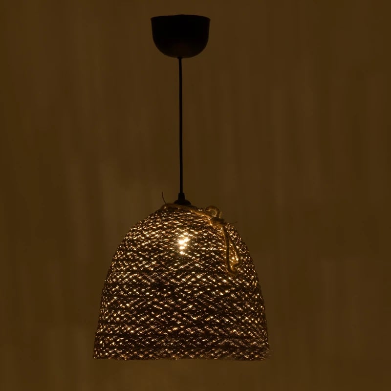 Dritë tavani prej kashte natyrale Inart D30x82cm Dritë tavani prej kashte natyrale Inart D30x82cm