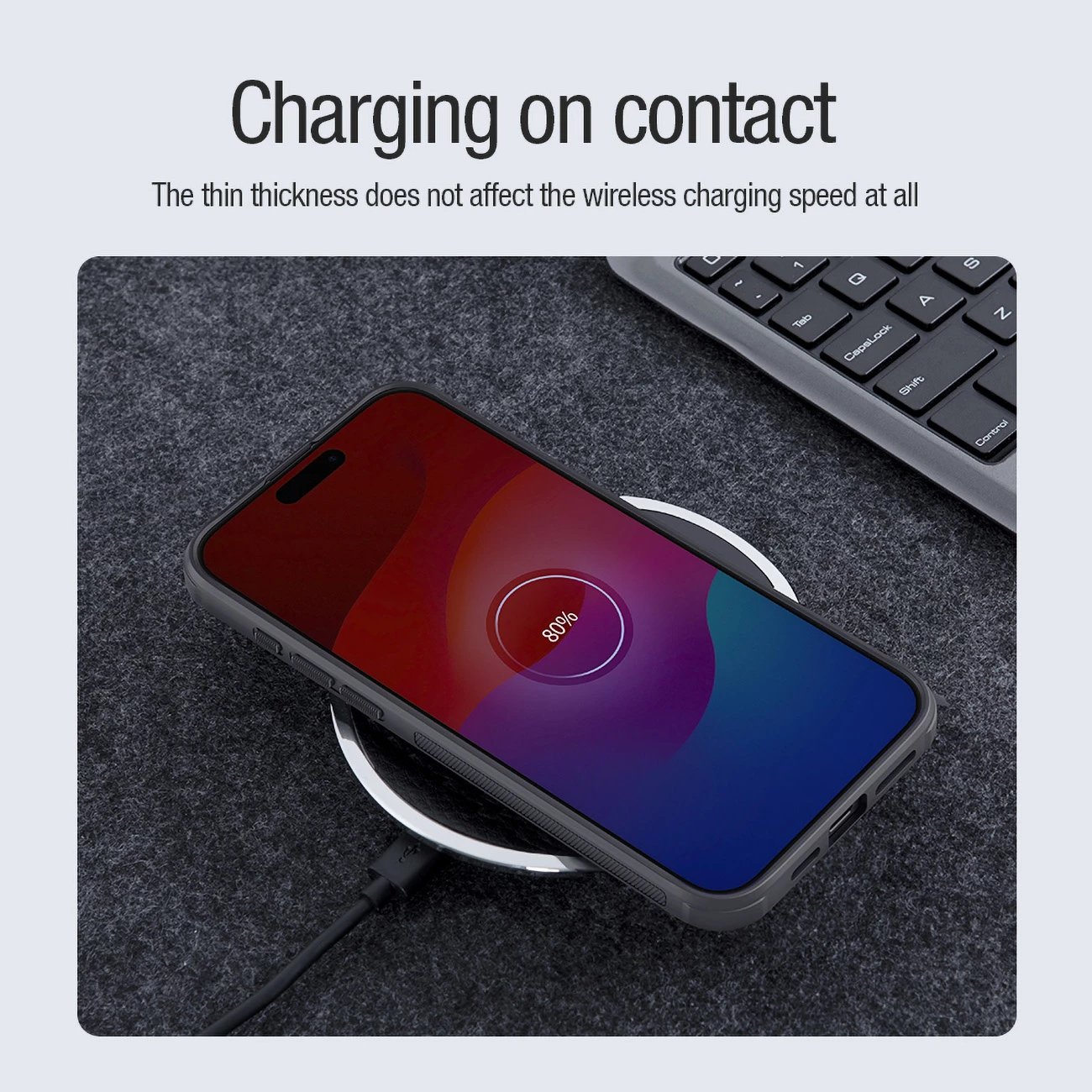 Mbështjellës Nillkin Super Frosted Shield Pro Magnetic për iPhone 15 Pro Max, i zi