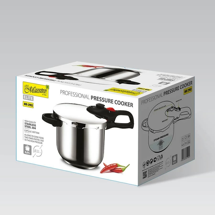 Tenxhere presioni Maestro MR-2902, 6L, çelik inox