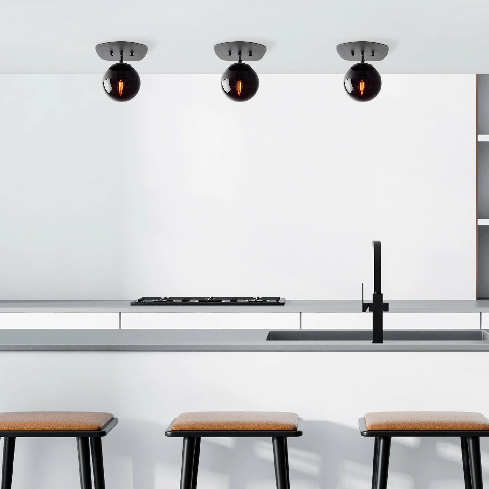 Llambë tavani Opviq, Well - 11676, ngjyrë e zezë Llambë tavani Opviq, Well - 11676, ngjyrë e zezë