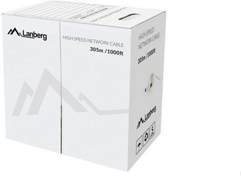 Kabllo rrjeti Lanberg Cat5e LCU5-12CU-0305-O, 305m, portokalli