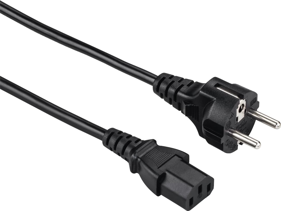 Hama IEC Power Supply Kabllo, 1.50m, 29934
