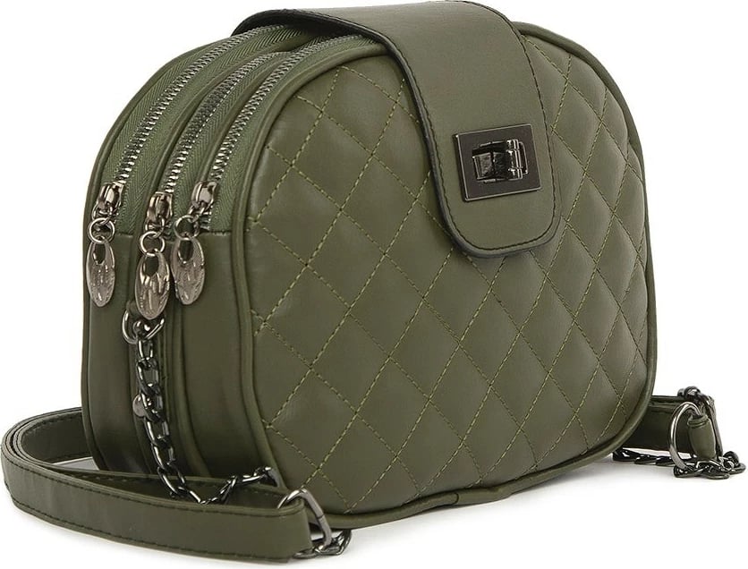 Çantë shpatullash mini, ngjyrë kaki, Zoozie Bags, 3518 - 45769