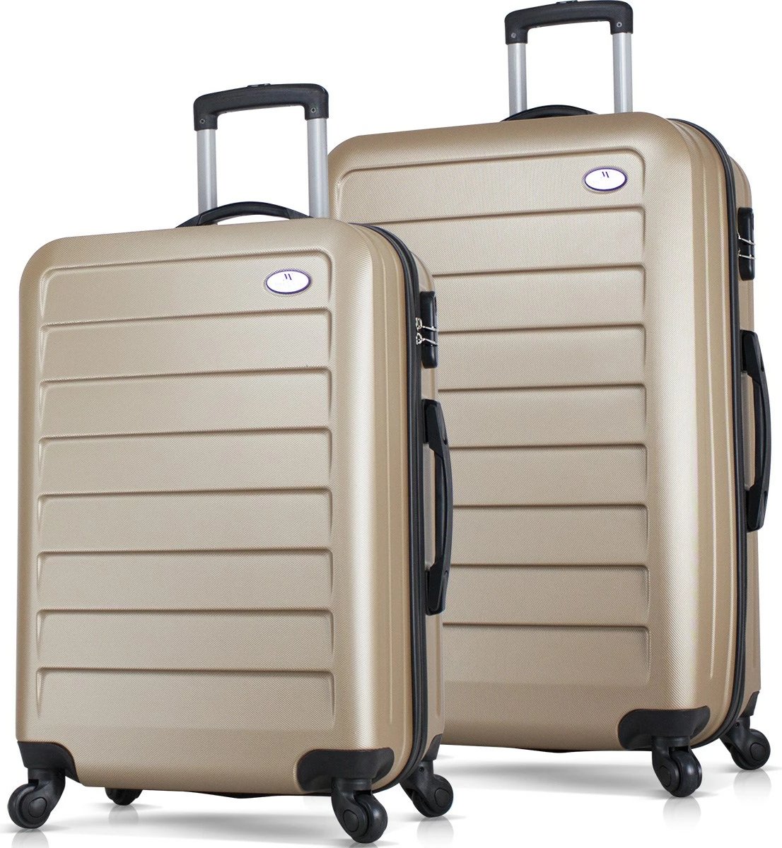 Set valixhesh (2 copë), ngjyrë ari, Zoozie Bags, 6516