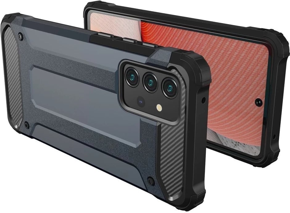 Mbështjellës Hurtel Hybrid Armor për Samsung Galaxy A36, Blu
