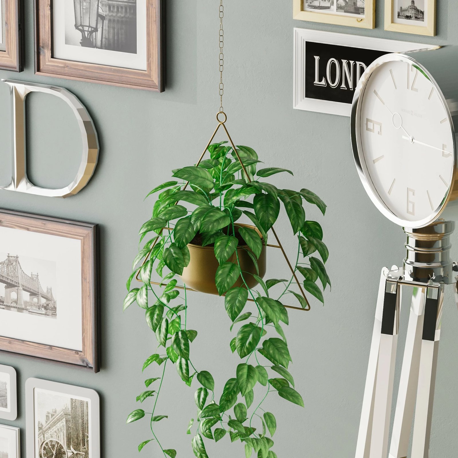 Vazo dekorative e varur, ngjyrë ari, Aberto Design, Harpusta