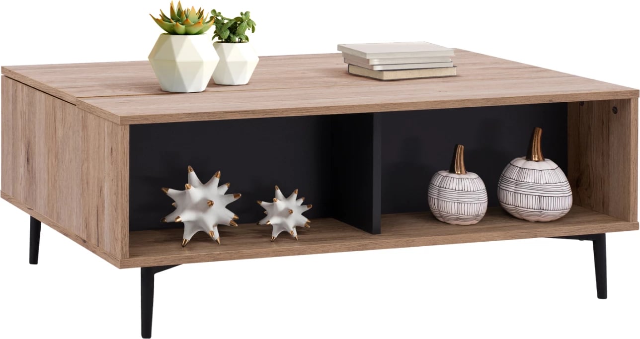 Tavolinë kafeje MARGARIT me sipërfaqe të ngritshme, ngjyrë lisi-gri, 100x58x39-53Y cm, FH8677.11 Tavolinë kafeje MARGARIT me sipërfaqe të ngritshme, ngjyrë lisi-gri, 100x58x39-53Y cm, FH8677.11