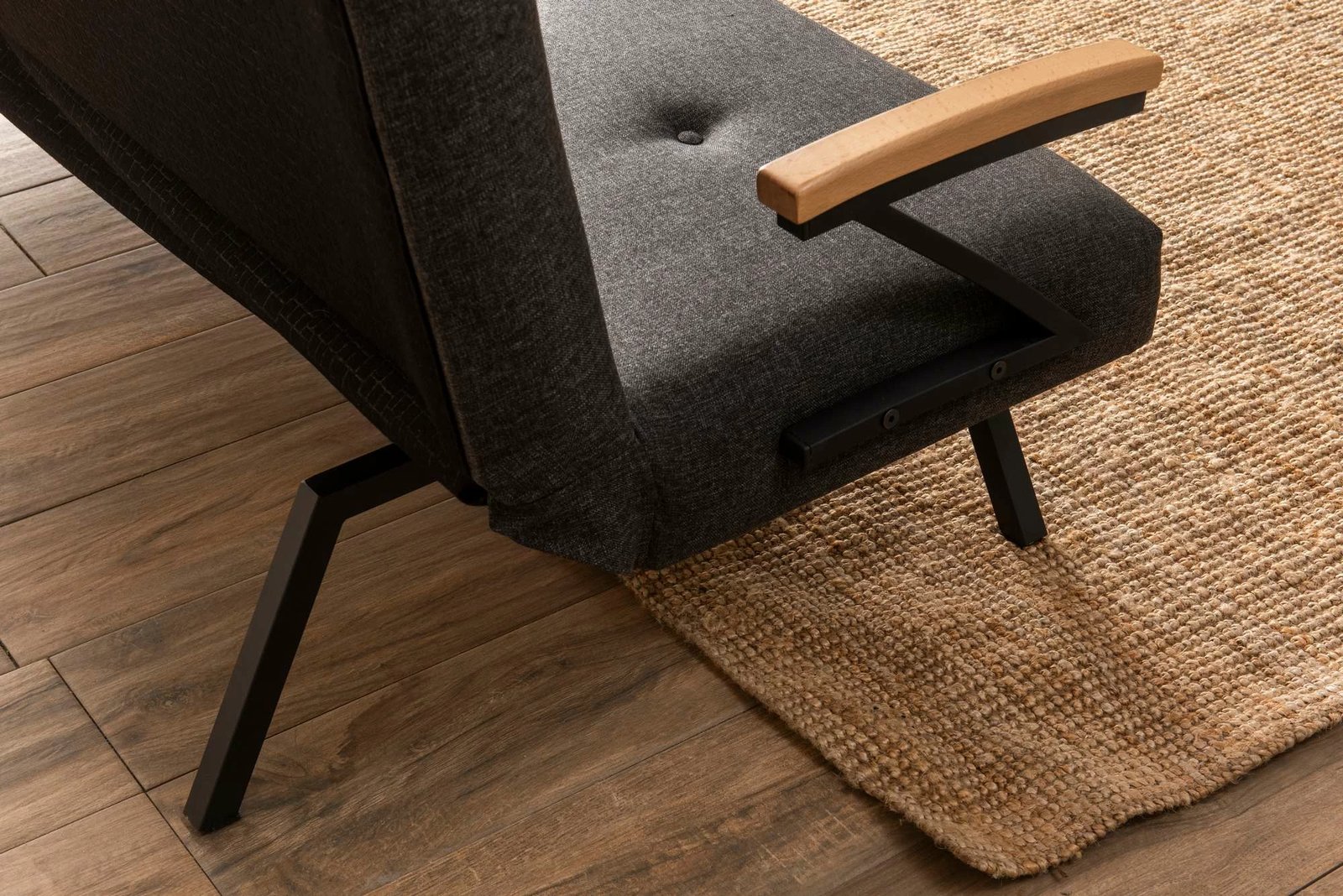 Divan-krevat 3 vende, Atelier del Sofa, Zven, ngjyrë gri e errët