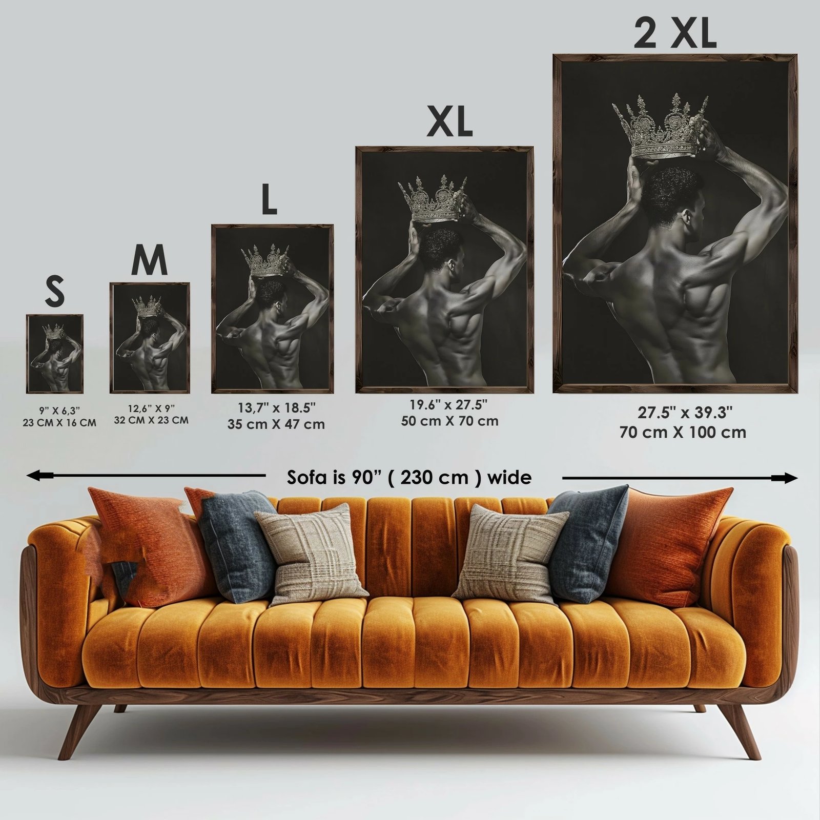 Pikturë dekorative me kornizë MDF, shumëngjyrëshe, GE165-L