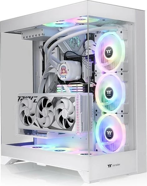 Kasë Thermaltake CTE E550 TG, Midi Tower, PC, ATX, EATX, micro ATX, Mini-ITX, SPCC, Gaming, Bardhë