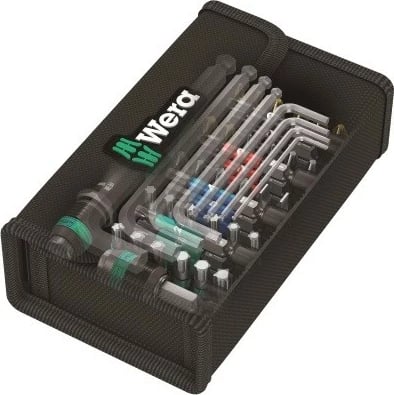 Set veglash Wera KK 100, 52 copë, kuti tekstili