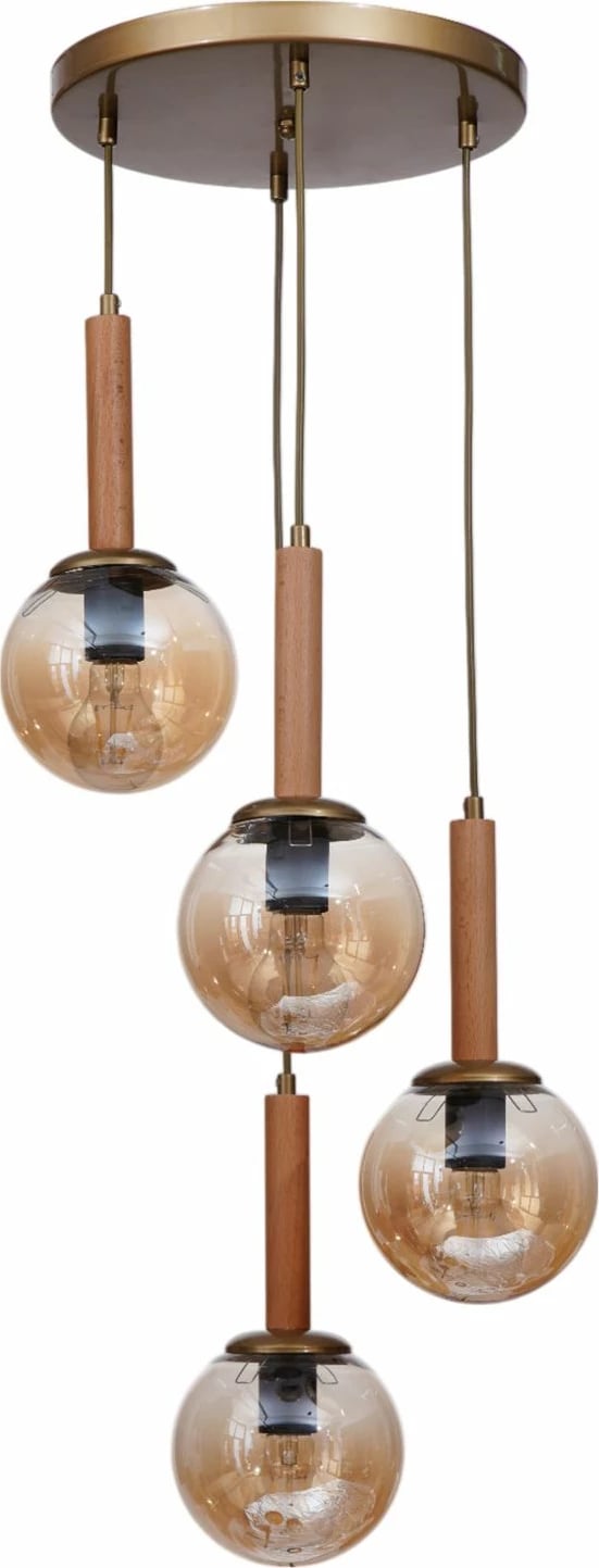 Llambë tavani Opviq, ngjyrë mjaltë dhe lis, 9072-4