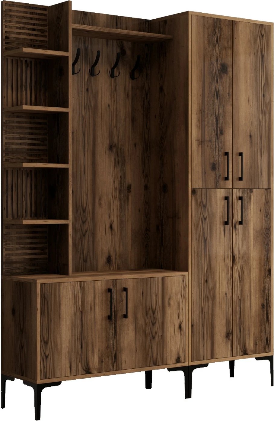 Stendë korridori Hanah Home, Viyana DA, ngjyrë arre