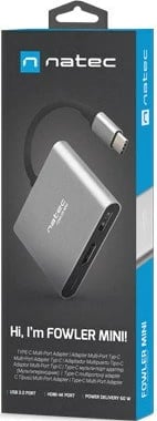 Portë Natec, USB-C PD, HDMI 4K