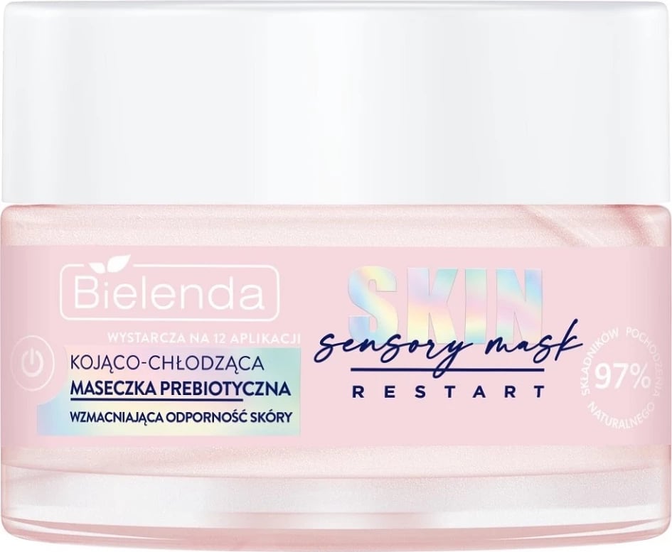 Maskë fytyre për femra Bielenda Skin Restart Sensory Mask Soothing-Cooling Prebiotic Mask, 50ml