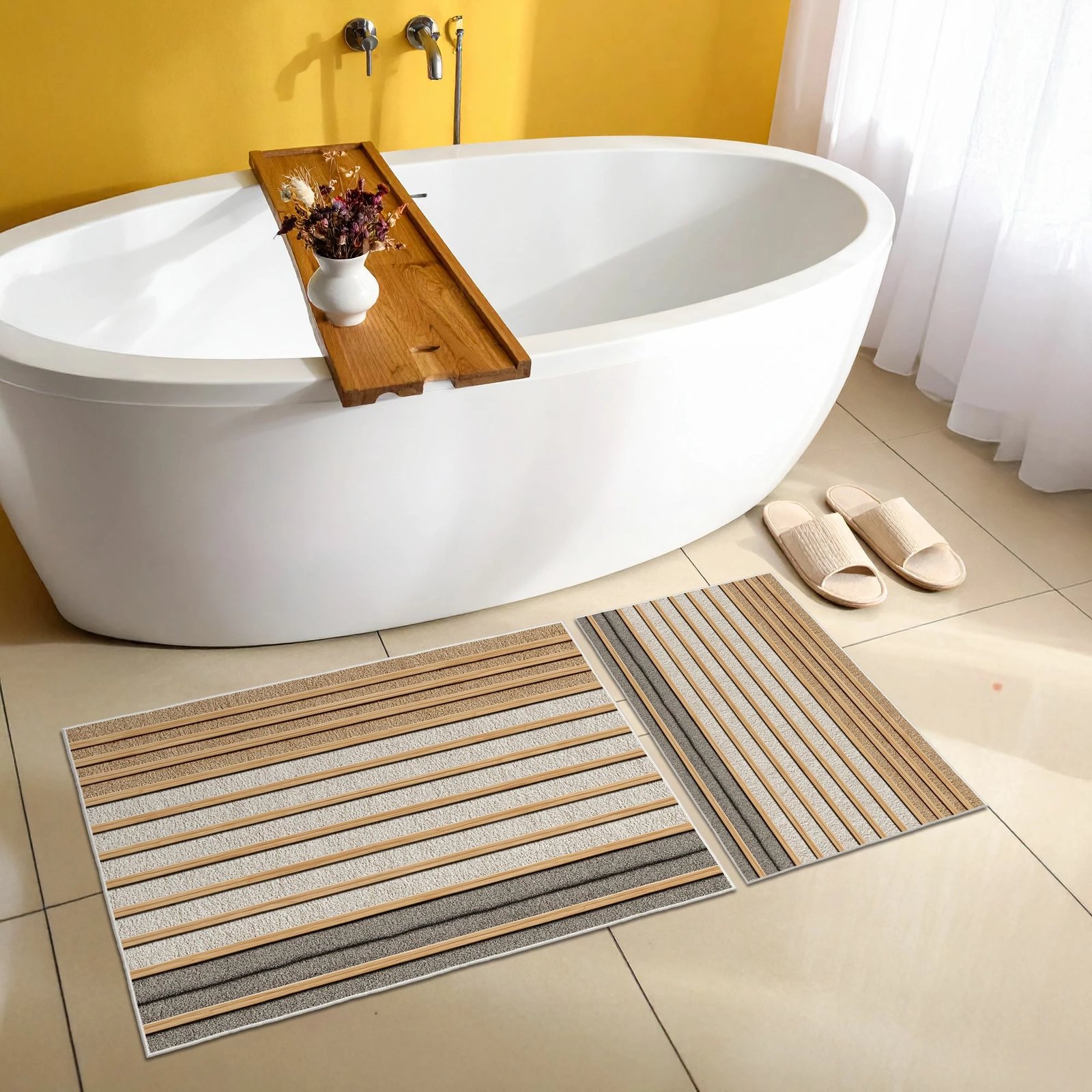 Set tapetash për banjo (2 copë), Mijolnir, Asr38, bezhë