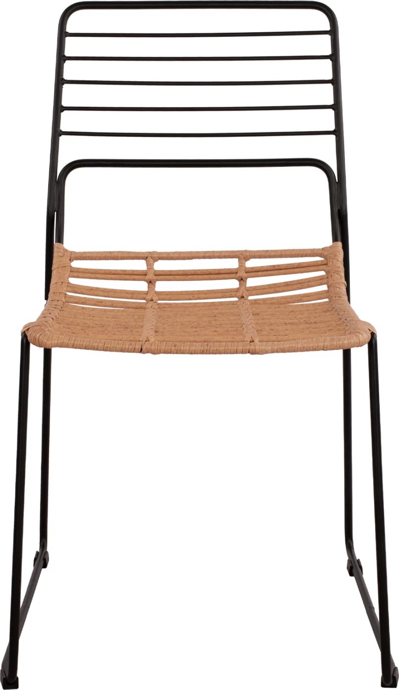 Karrige metalike Allegra FH5694 me thurje beixh 51x54x83cm