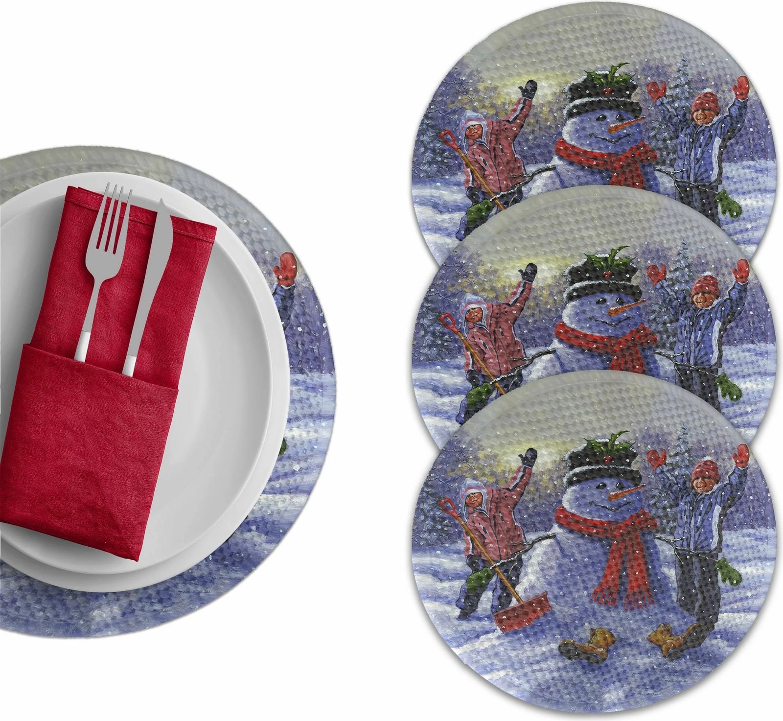 Set nënshtruesish tavoline Hermia Concept, shumëngjyrësh, 3174Supla, 4 copë