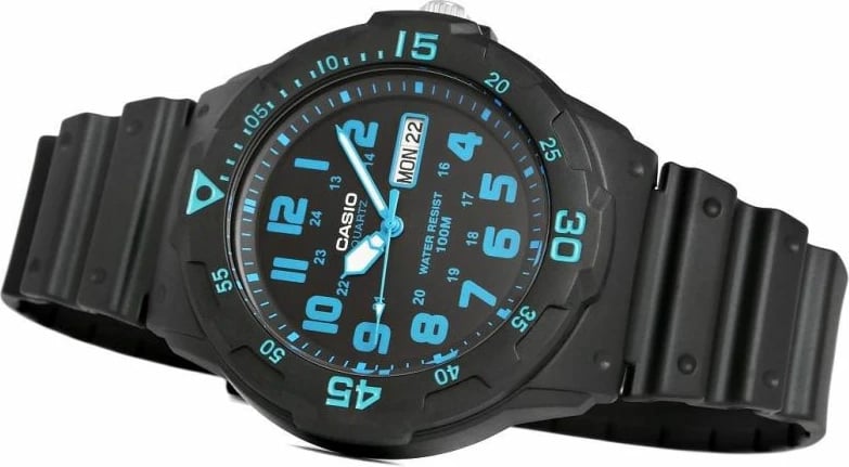 Orë dore për meshkuj Casio, e zezë