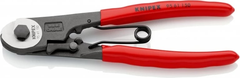 Knipex 95 61 150 krimpe kabllosh, Zi, Kuq, Argjendtë